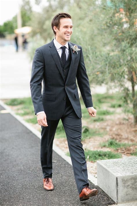 Matching your shoes with your pants: Image result for groom charcoal suit brown shoes | Wedding ...