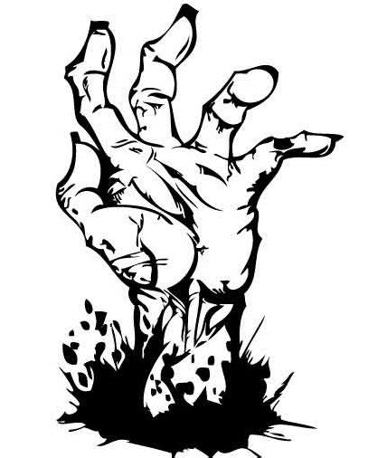Zombie Clipart Black And White Clipart Best