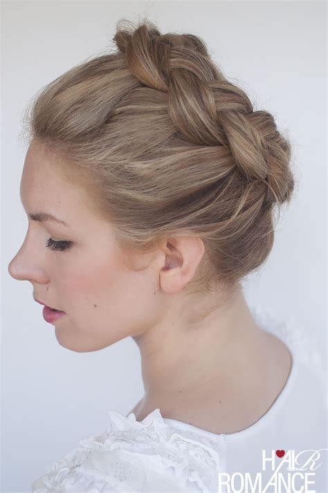 new braid tutorial the high braided crown hairstyle hair romance