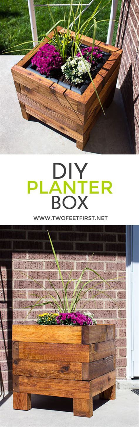 6) planter box with climbing trellis. 35 Creative DIY Pallet and Wood Planter Box Ideas for Your ...