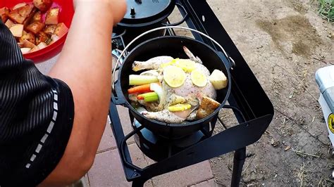But any other pickles you like are great! Dutch Oven Garlic Rosemary Chicken - YouTube