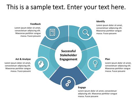 5 Steps Stakeholder Engagement Powerpoint Template