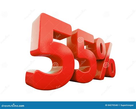 Red Percent Sign Isolated Stock Illustration Illustration Of Sale