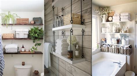 To achieve a similar look, hang wire baskets directly on the wall, on existing cabinets. 26 Bathroom Wall Storage Ideas - YouTube