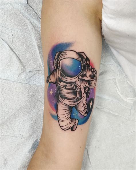 My Astronaut Tattoo And First Colour Piece Done By Sarah Keeley At Archive Tattoo Toronto On