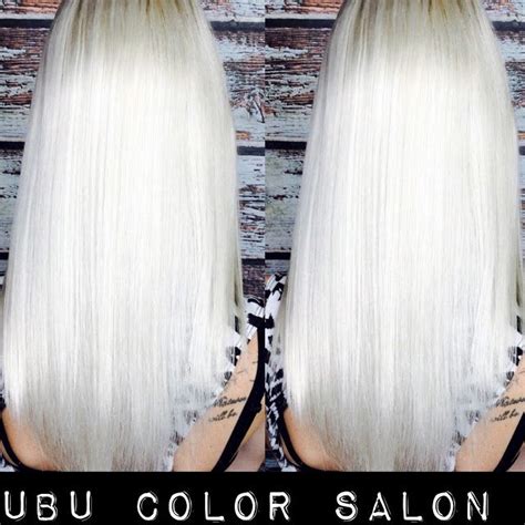 U B U Color Salon Platinum Blonde Hair Platinum Blonde Silver White