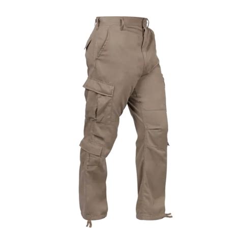 Khaki Vintage Paratrooper Fatigues Bdu Military Cargo Pants Security