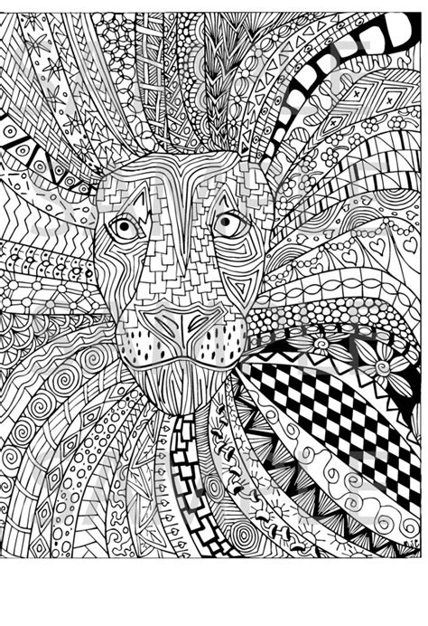 Signup to get the inside scoop from our monthly newsletters. Lion Zentangle Adult Coloring Page Instant Download Ready to