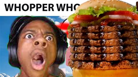 Ishowspeed Skip Skip And Whopper Whopper Ad Youtube