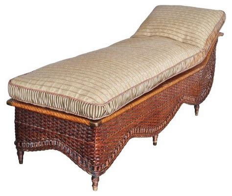 You can adjust the backseat with five angles back adjustment for having the difference. Wicker Fainting Chaise - Transitional - Indoor Chaise ...