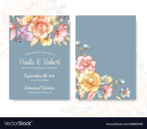 Greeting Cards Template Royalty Free Vector Image