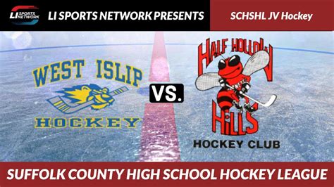 Schshl Jv Hockey West Islip Vs Half Hollow Hills Youtube