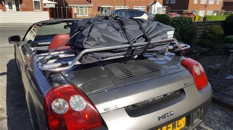 Toyota Mr2 Roadster With A Luggage Rack And Waterproof Holdall Fitted