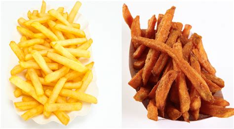 Potatoes are a fabulous source of fiber and nutrients (especially if you eat the skin). Which Is Healthier: Regular Fries or Sweet Potato Fries ...