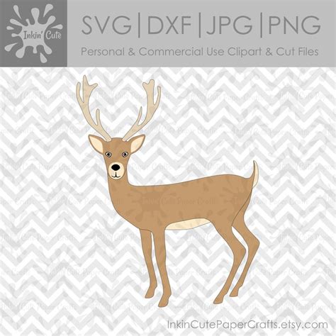 Buck Svg Buck Clipart Deer Svg Deer Hunting Svg Woodland Etsy