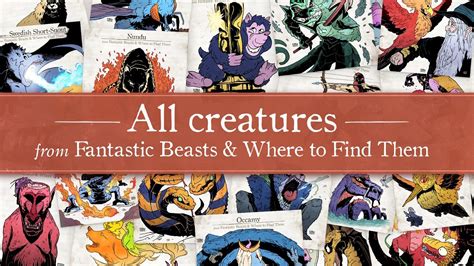 All Creatures From Fantastic Beasts And Where To Find Them Youtube
