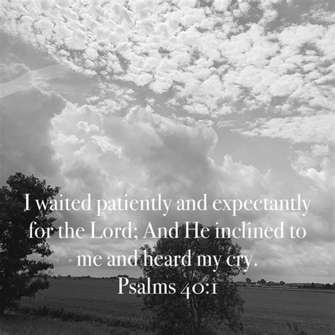 Psalms I Waited Patiently And Expectantly For The Lord And He
