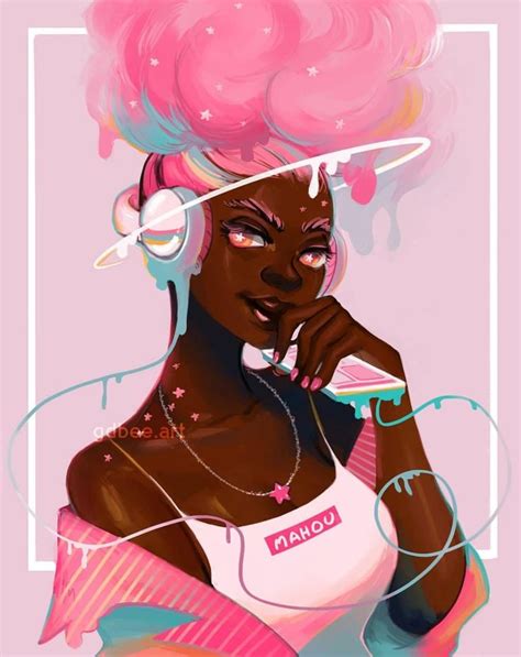 Pin By Shonny On Pink Art In 2020 Black Girl Art Black Girl Cartoon