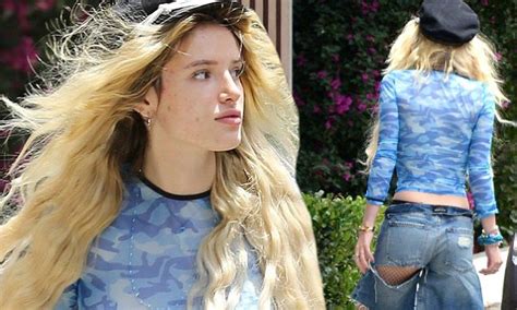 Bella Thorne Exposes Pierced Nipples And Backside In La Daily Mail Online