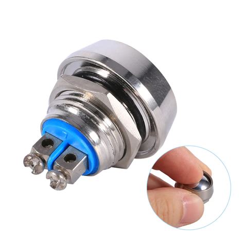 12mm Momentary Toggle Dome Top Waterproof Metal Push Button Switch