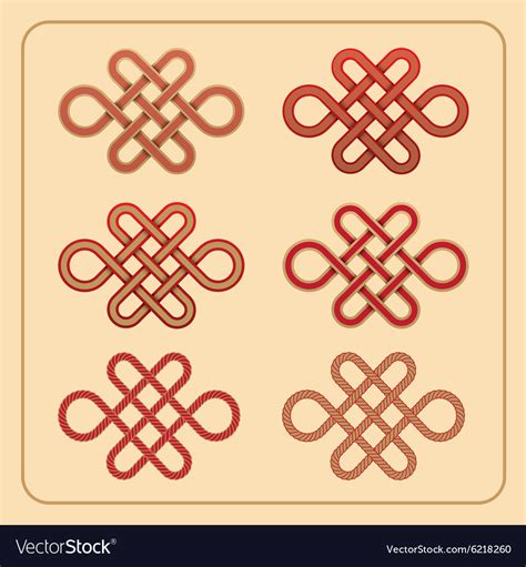 Chinese Endless Knot Royalty Free Vector Image
