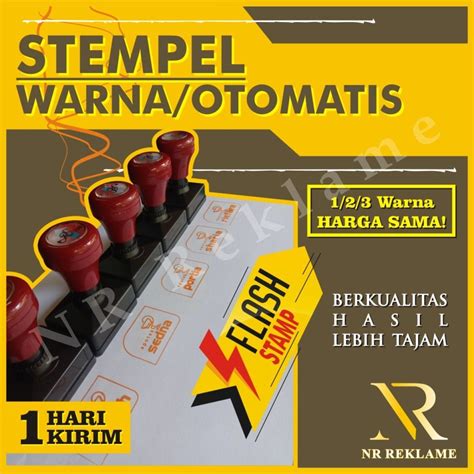 Jual Stempel Otomatis Stempel Custom Shopee Indonesia