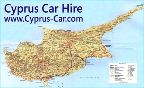 Ayia Napa Road Map Of Cyprus Travelsmapscom