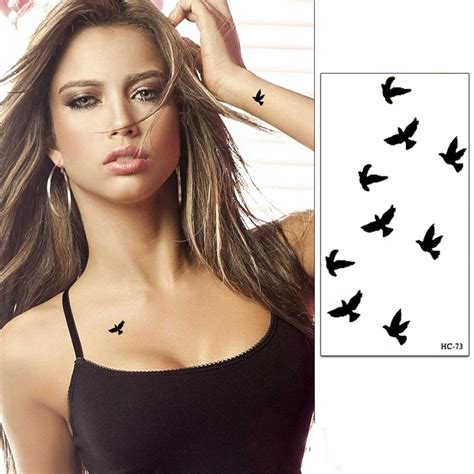 Waterproof Temporary Tattoos Sticker For Body Art Women Finger Wrist Flash Fake Tattoo Stickers