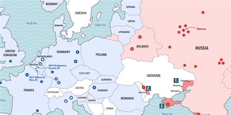 The north atlantic treaty organization (nato ; A Map Of The Russia-NATO Confrontation - Business Insider