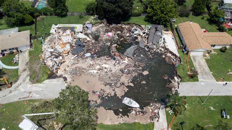 Florida Sinkhole Claims Five More Homes The New York Times