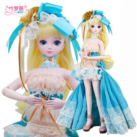 18 Night Lolita 14 Bjd Doll 45cm Jointed Dolls Blue Princess Pink