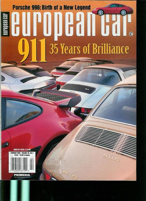 Sell European Car Magazine Old Vintage February 1998 In Aurora