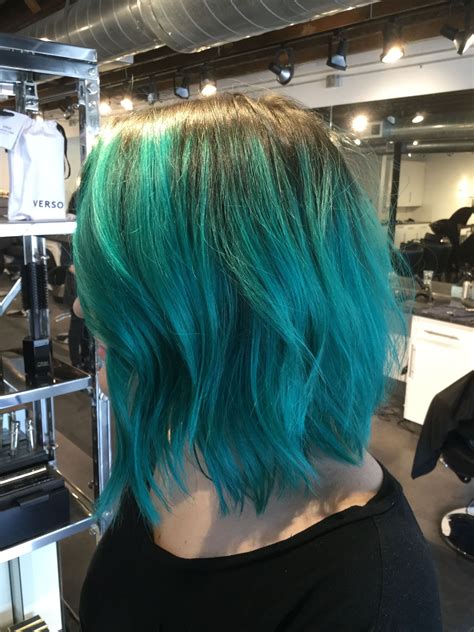 Electric Turquoise Hair Blue Hair Turquoise Hair Hair Styles Blue Hair