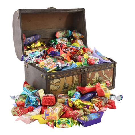 Sweet T Premium Chocolate Candy Mix Wooden Chest Amber 14kg 3 Lb