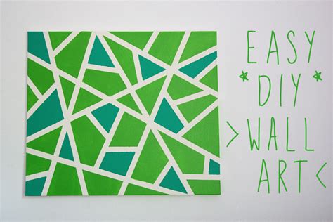 Easy Canvas Wall Art Project Art Home Diy