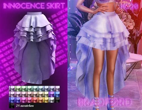 Innocence Skirt Hc20 Murphy X Bradford X Noctis Sims 4 Dresses