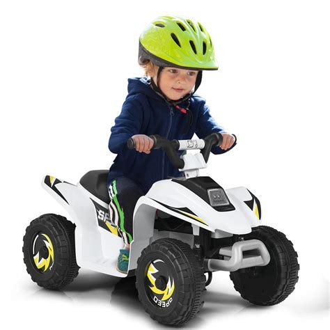 Buy Olakids Kids Ride On Atv 6v Motorized Quad Toy Car For Toddlers 4