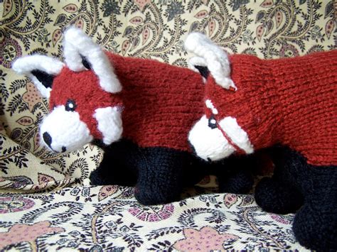 Cutest Anywhere Red Panda Knit Pattern Etsy 日本