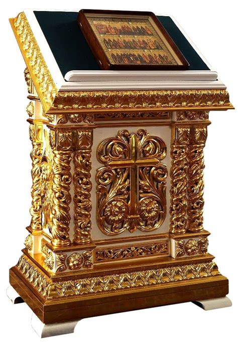 Church Lecterns Thabor Double Carved Lectern Istok Church Supplies