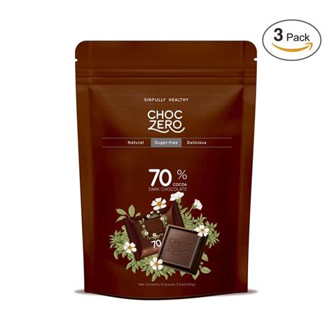 Even your favorite frozen desserts and baked goods can pack tons of added sugar. ChocZero 70% Dark Chocolate, Sugar free, Low Carb, No ...
