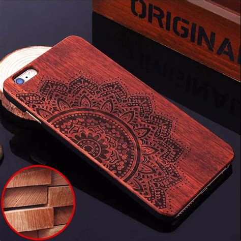 For Apple Iphone 5s 5 Se Case Fashion Luxury Perfect 100 Real Bamboo