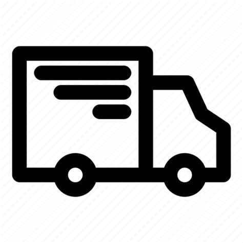 Car Delivery Driver Package Van Icon