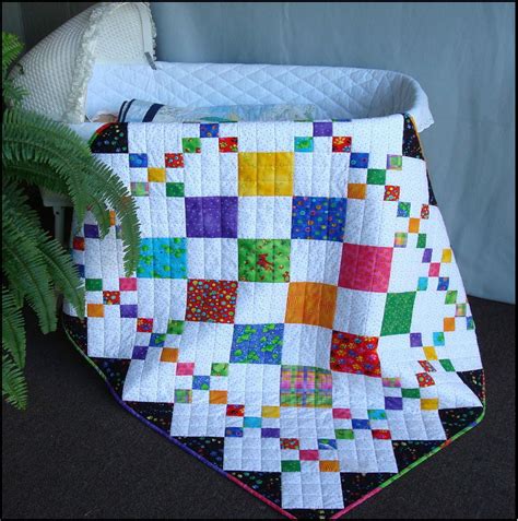 Diamond Patch Baby Quilt Pattern New~9 Patch~easy And Fast~scrappy~queen