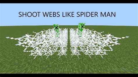 How To Shoot Webs Like Spiderman Minecraft Java Youtube