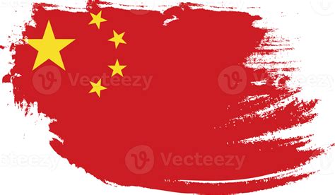 China Flag With Grunge Texture 12056799 Png