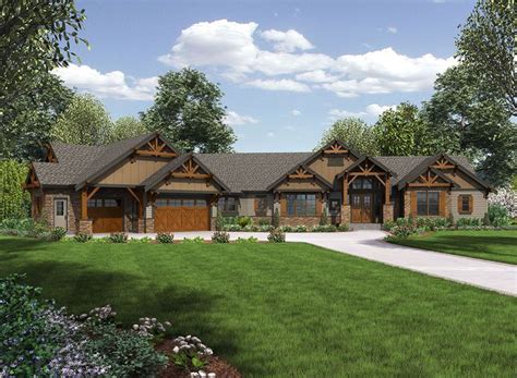 Plan 23609jd One Story Mountain Ranch Home With Options Craftsman