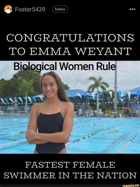 Fosters439 Follow Congratulations To Emma Weyant Bi Women Rule Le Fastest Female Swimmer In The