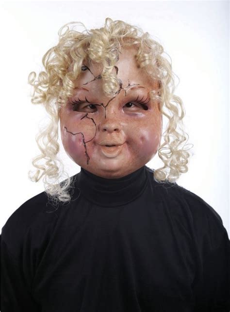 Adult Scary Doll Face Ghost Horror Mask Halloween Fancy