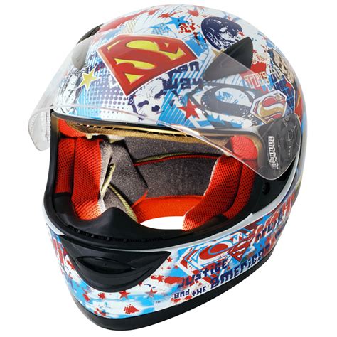 Box Bx 2r Superman Moto Motociclo Casco Xxs Ebay
