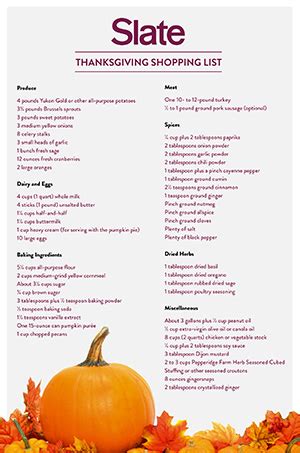 Find everything you need in a single trip to the grocery store so that you have all of the ingredients necessary to. Thanksgiving game plan: A shopping list, cooking schedule ...